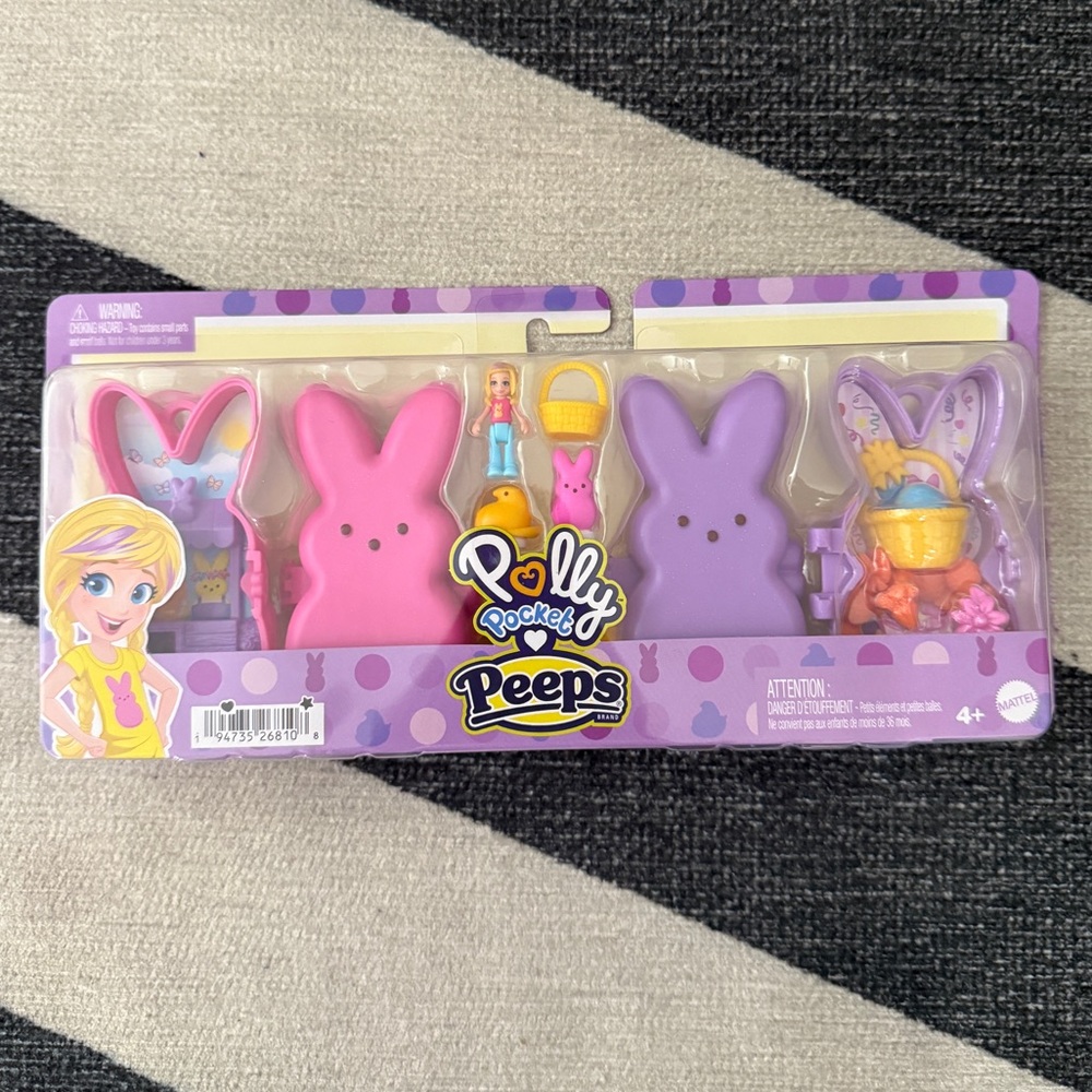 Polly pocket x peeps dolls playset keychains